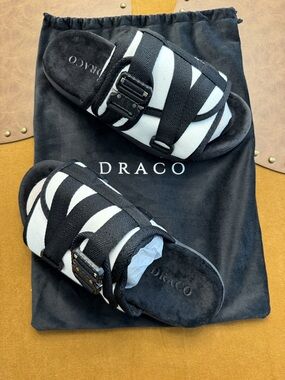 Draco Remastered Phantom Slide Sandals Men's Black White Size 11-12 Buckle Bag